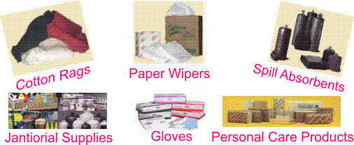 Cloth Wipers, Paper Wipers, Absorbents